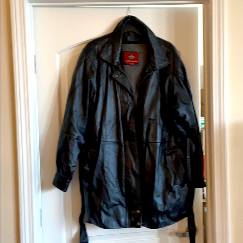 Black Leather Coat